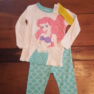 NWT Baby Gap Disney Ariel Pajama Set